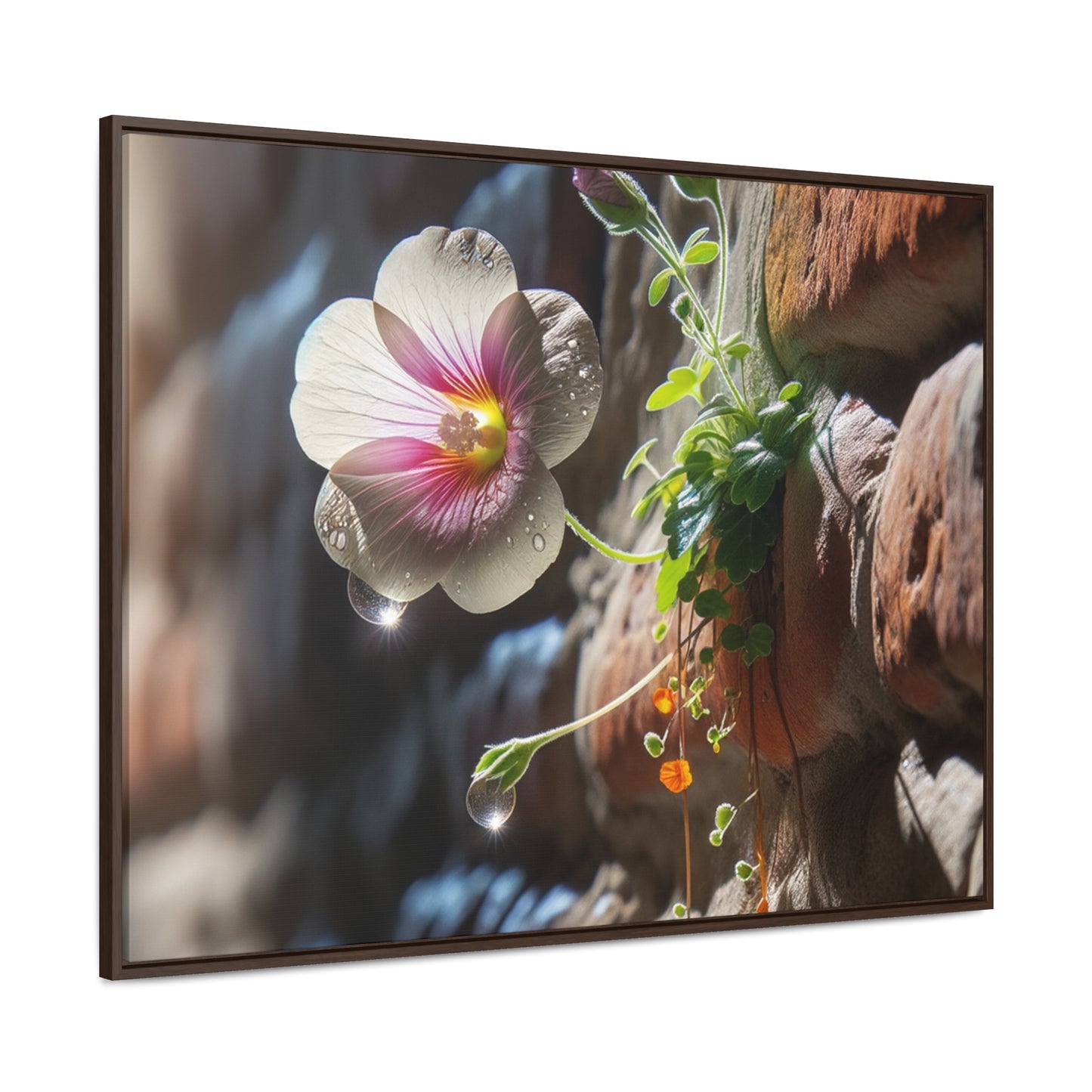 "AfriBlooms: Exquisite Floral Tre-Canvas