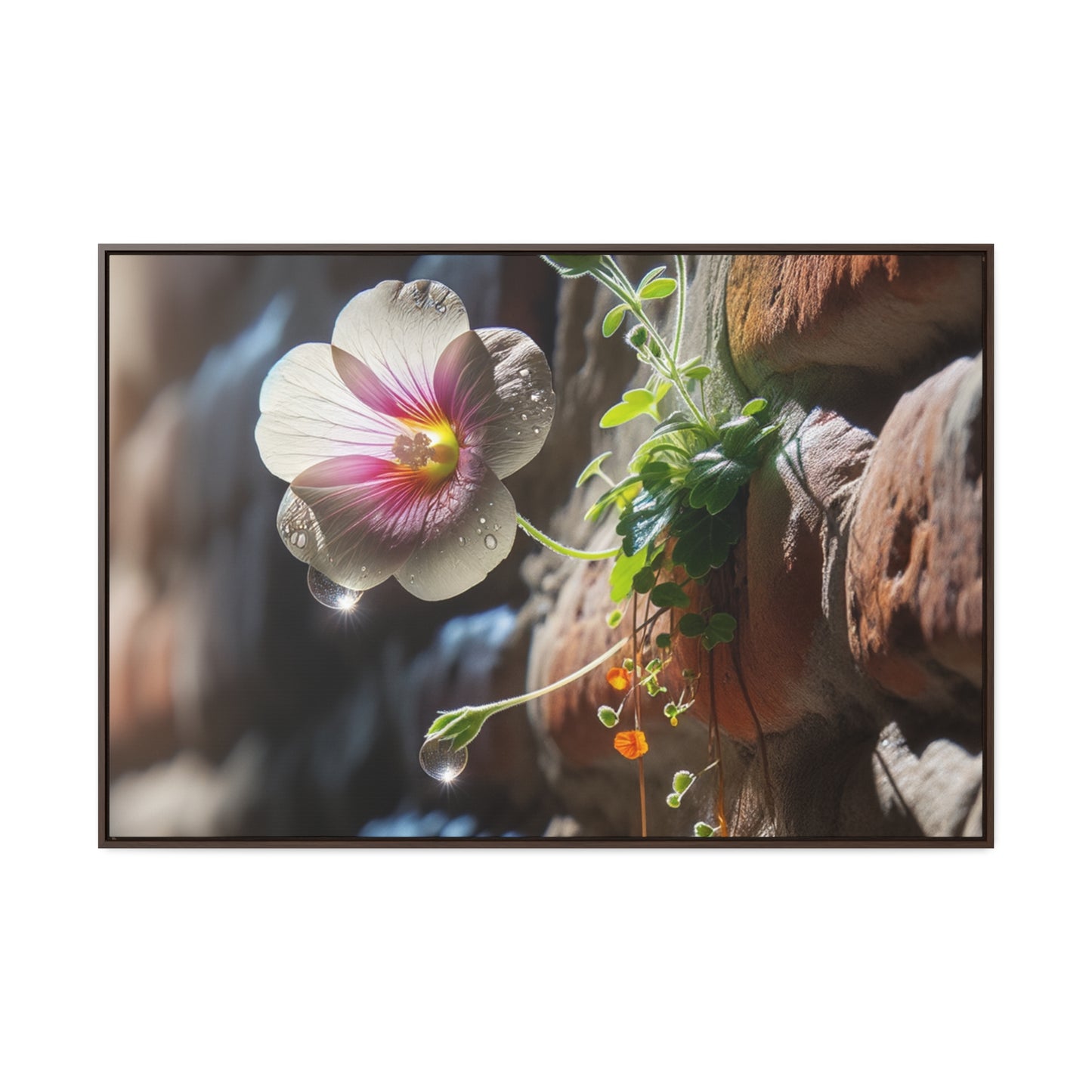 "AfriBlooms: Exquisite Floral Tre-Canvas