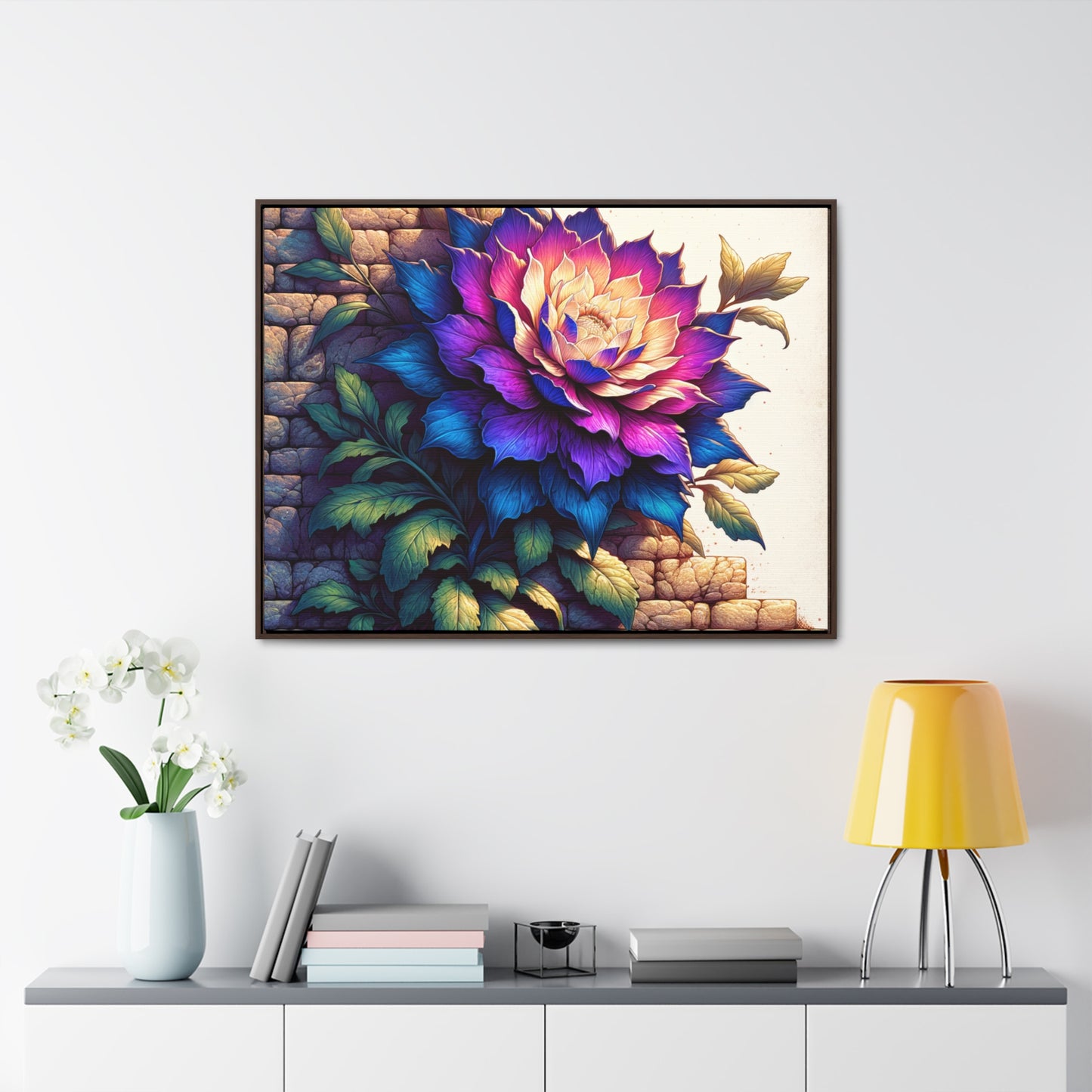 "Serene Savanna Blossoms: Exquisite-Canvas