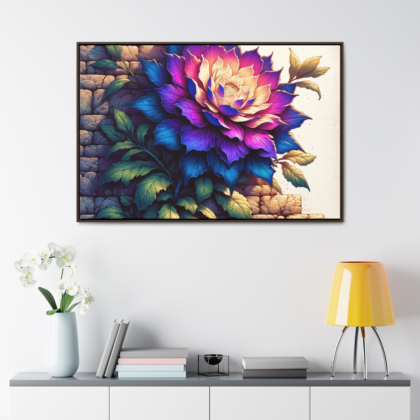 "Serene Savanna Blossoms: Exquisite-Canvas