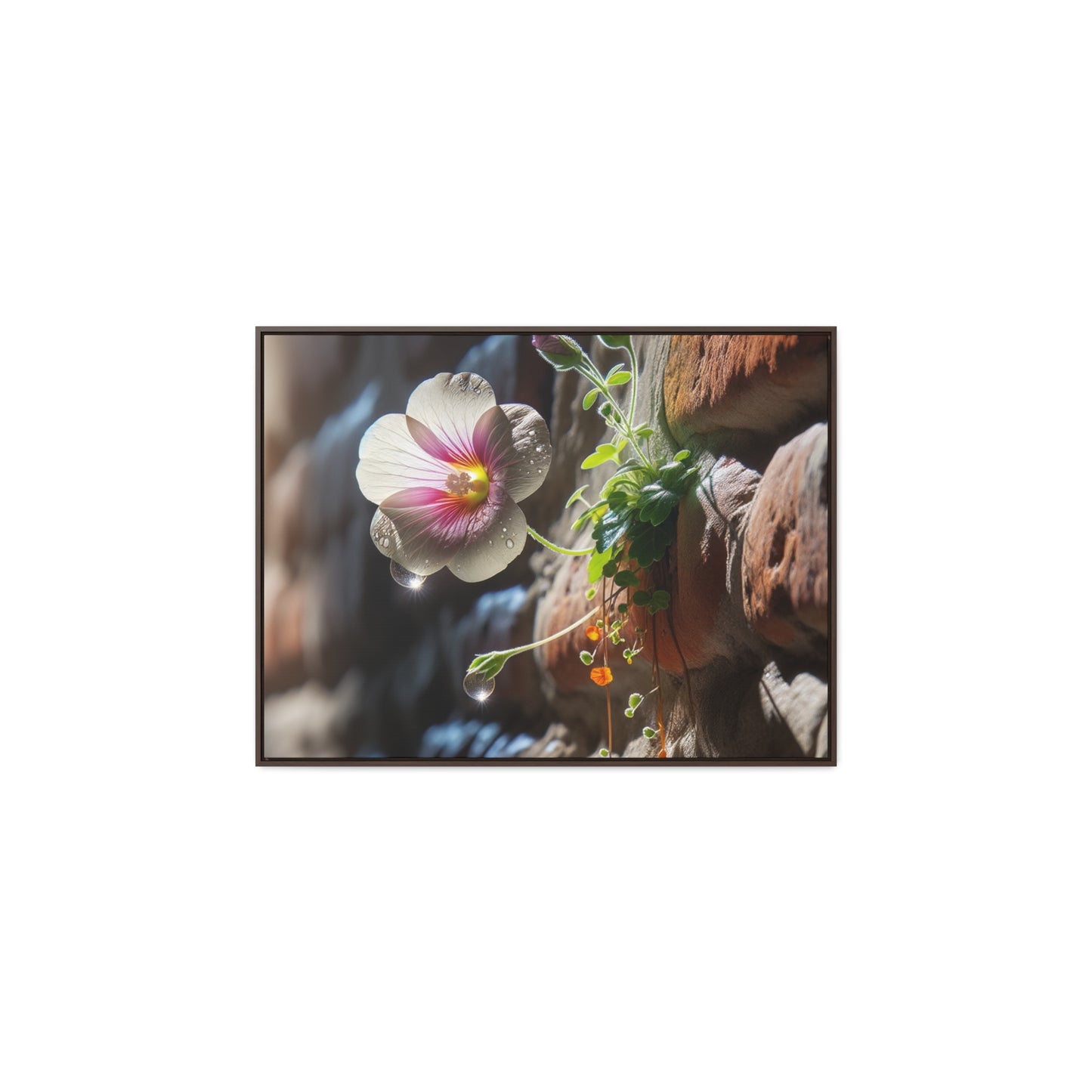 "AfriBlooms: Exquisite Floral Tre-Canvas