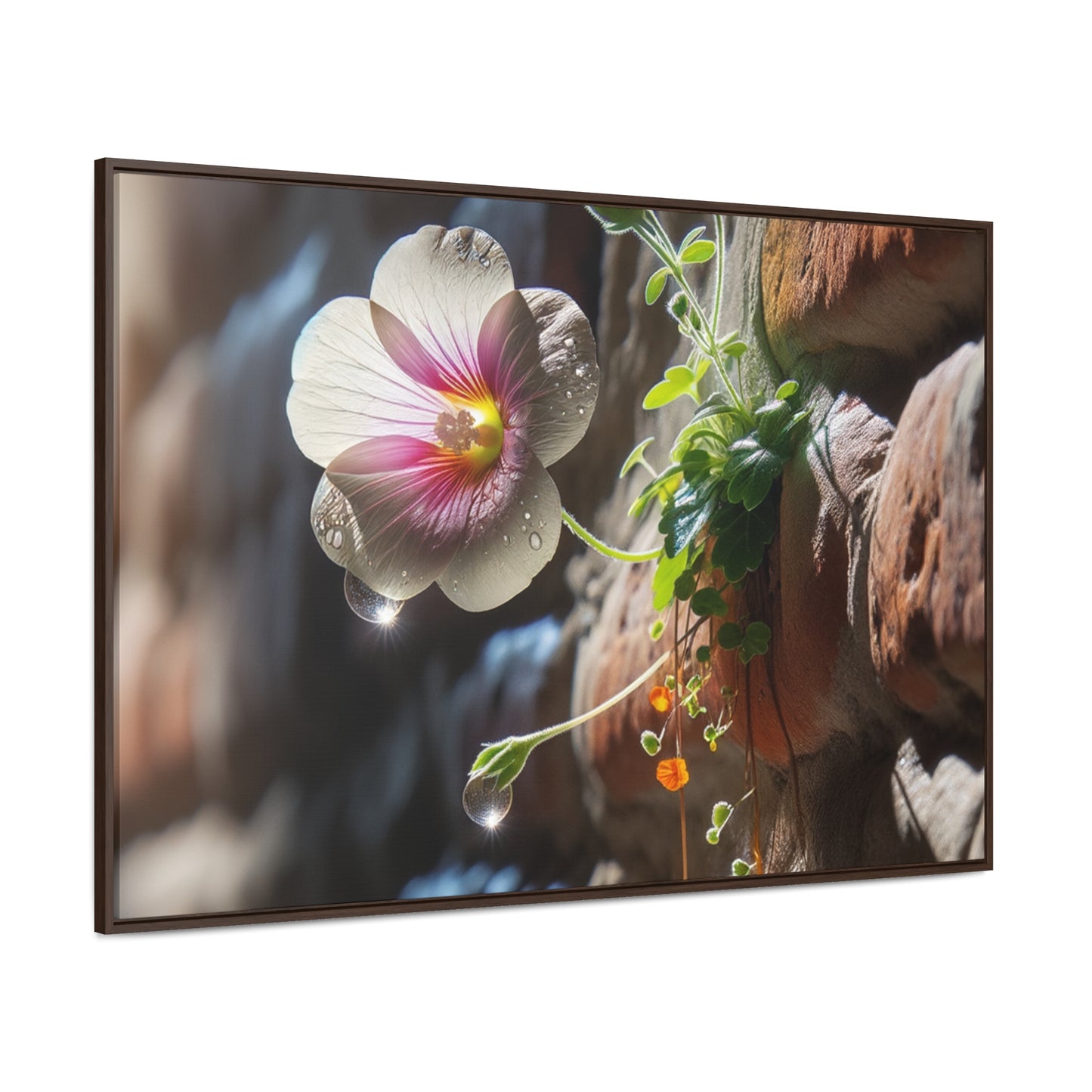 "AfriBlooms: Exquisite Floral Tre-Canvas